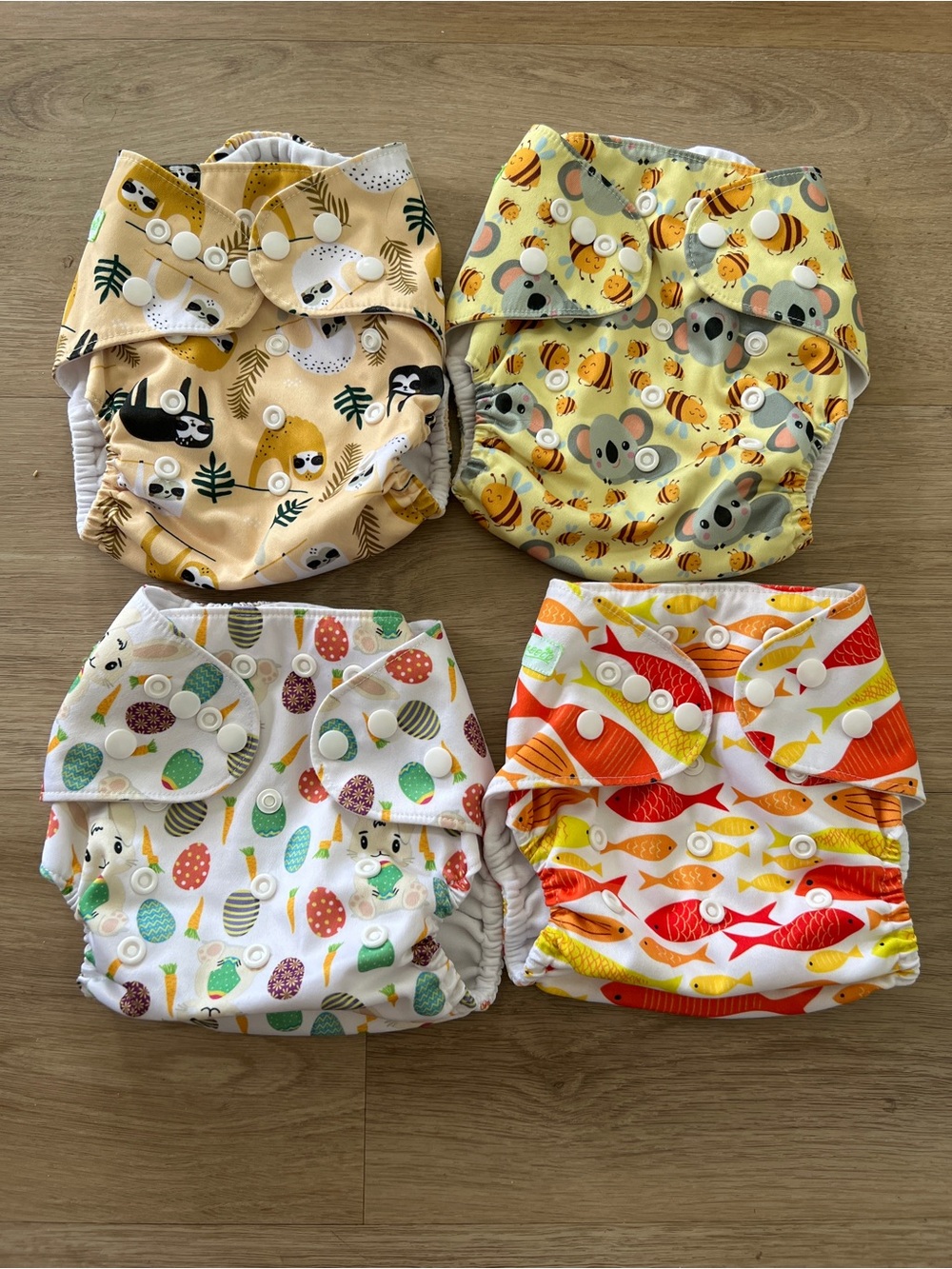 Wegreeco Baby Cloth Diaper Pocket Covers set of 4